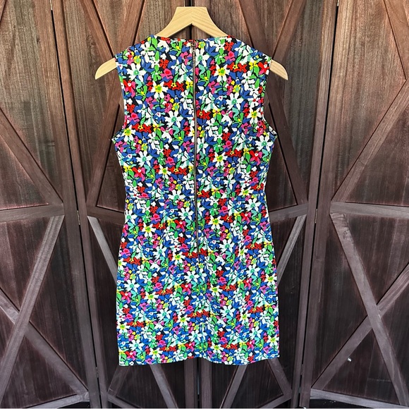 Kate Spade New York Mira Full Bloom V Neck Floral Sleeveless Mini Sheath Dress - Picture 6 of 9